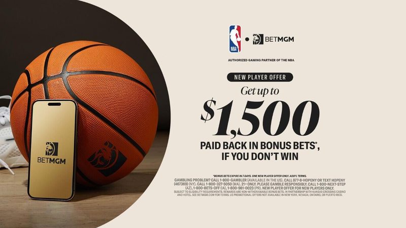【篮球】用 BetMGM 优惠码 CBSSPORTS 在周六为雷霆-马刺、PSG-阿森纳和MLB 下注赢 $1,500 奖金