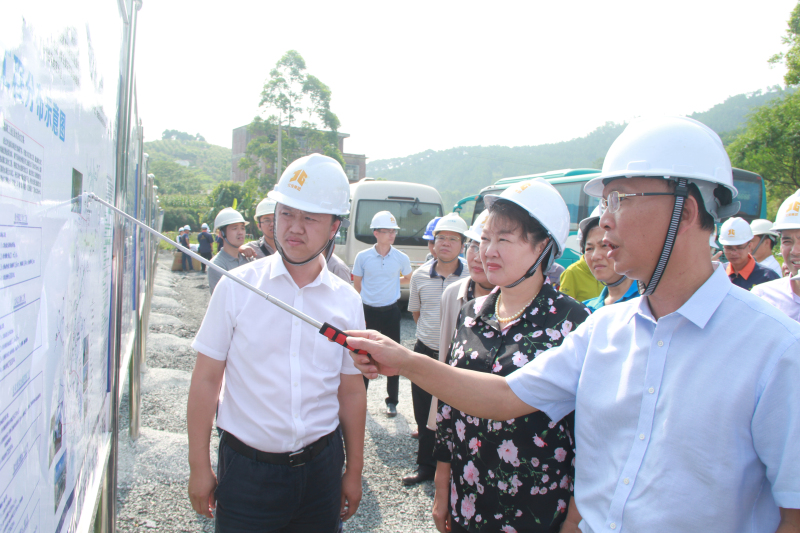 王革冰（右二）实地了解工程建设情况.jpg